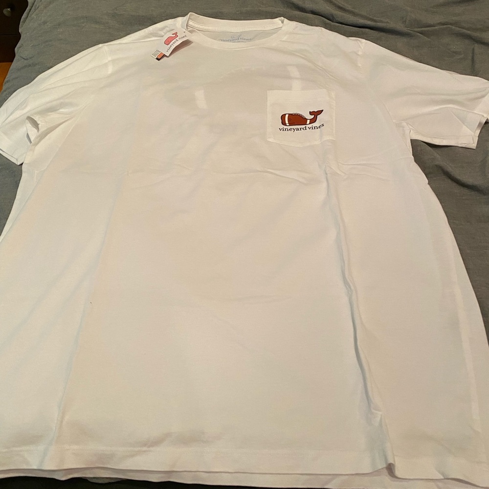 Vineyard vines football t-shirt